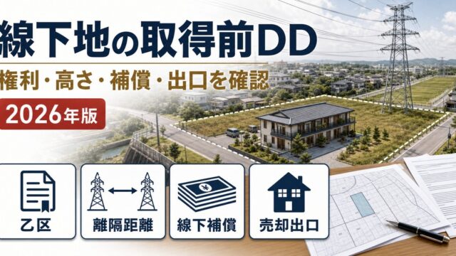 高圧送電線の下の土地（線下地）で民泊・旅館業を始める前の確認ポイント