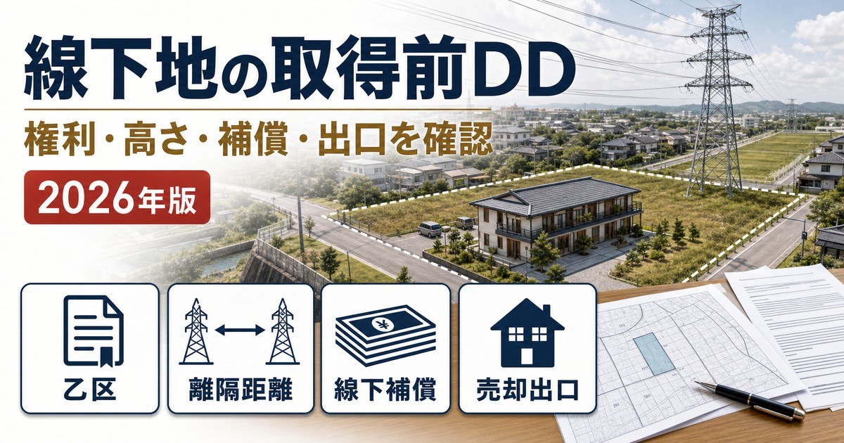 高圧送電線の下の土地（線下地）で民泊・旅館業を始める前の確認ポイント