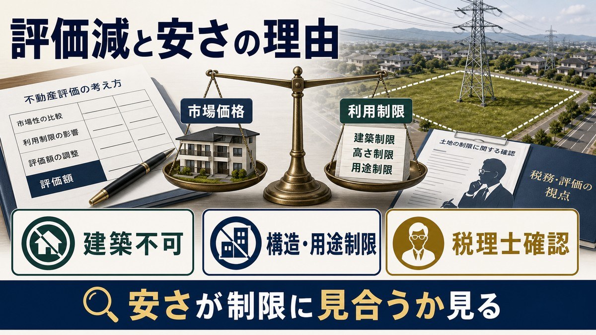 相続税の評価減——線下地が安い理由の要点を整理した図解