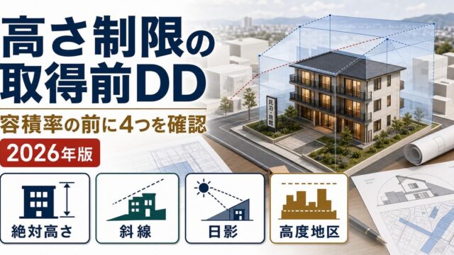 建物の高さ制限のある土地で民泊・旅館業を始める前の確認ポイント