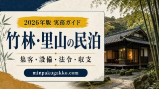 竹林・里山の民泊に必要な集客、設備、法令確認、収支を整理した2026年版実務ガイド