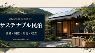 サステナブル民泊の設備、制度、集客、収支を整理した2026年版実務ガイド
