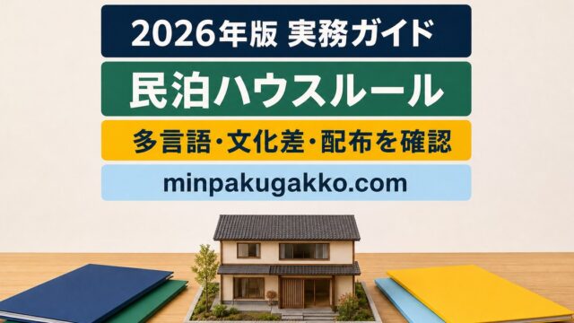 民泊ハウスルールを多言語・文化差・配布の順に確認する実務ガイドのアイキャッチ画像