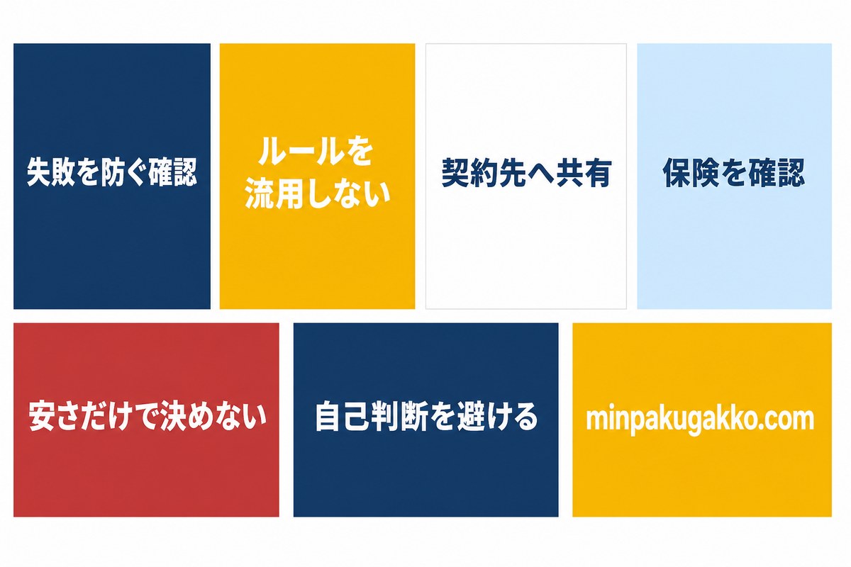 心理的瑕疵物件の民泊でよくある失敗を防ぐ確認図