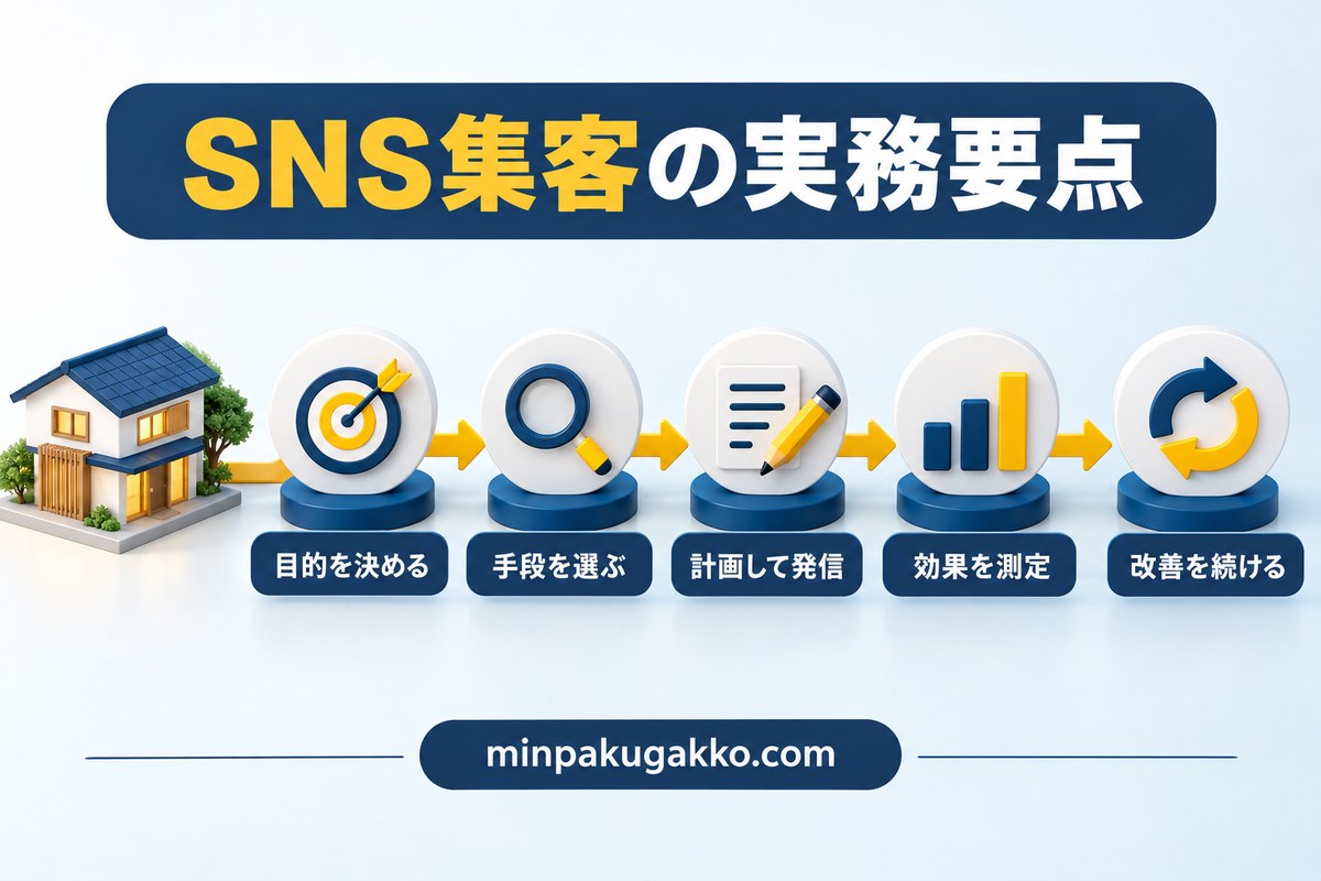 民泊SNS集客を計画・測定・改善する実務手順